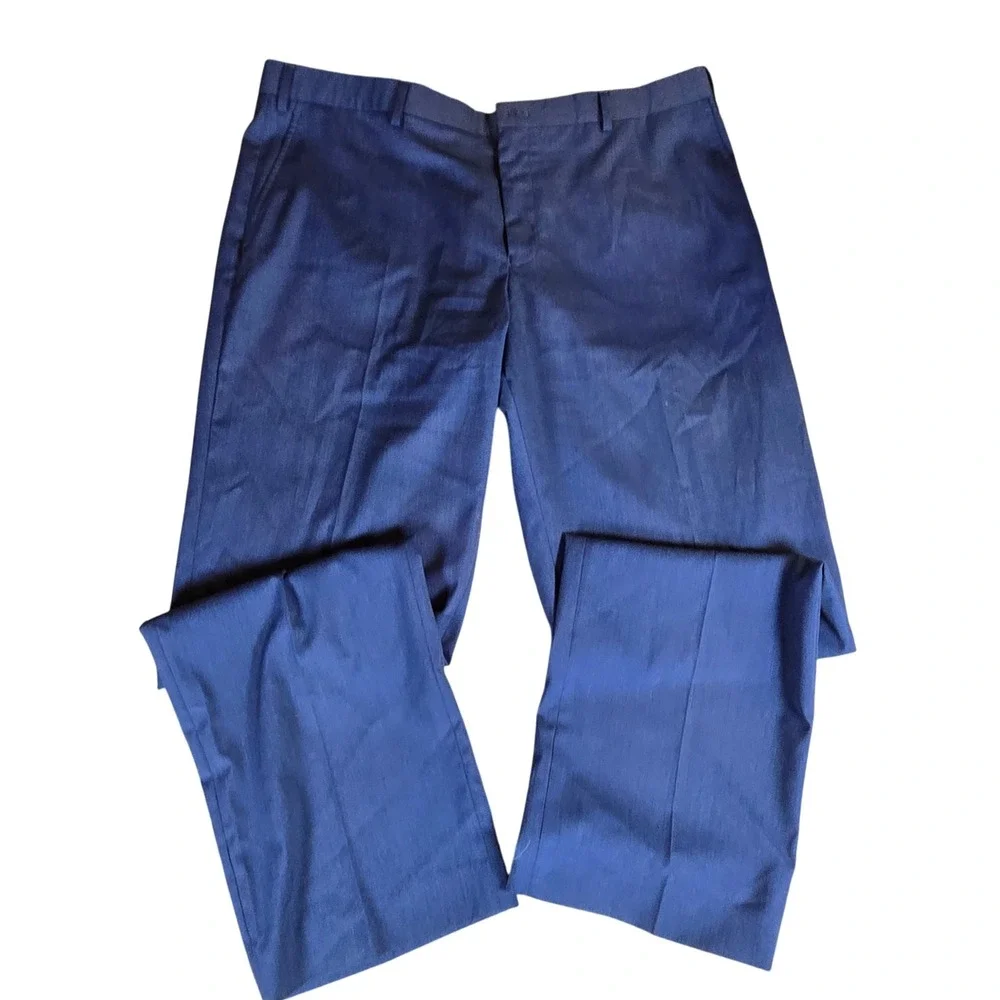 Hart‎ Schaffner Marx Men's Blue Dress Pants Career Business Casual